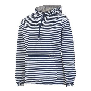 Charles River Navy/White Stripe Chatham Anorak